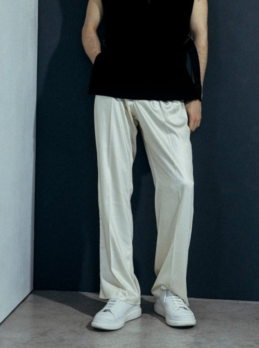 【PRE ORDER 2BUY 10%OFF】SATIN CUMMERBUND PANTS