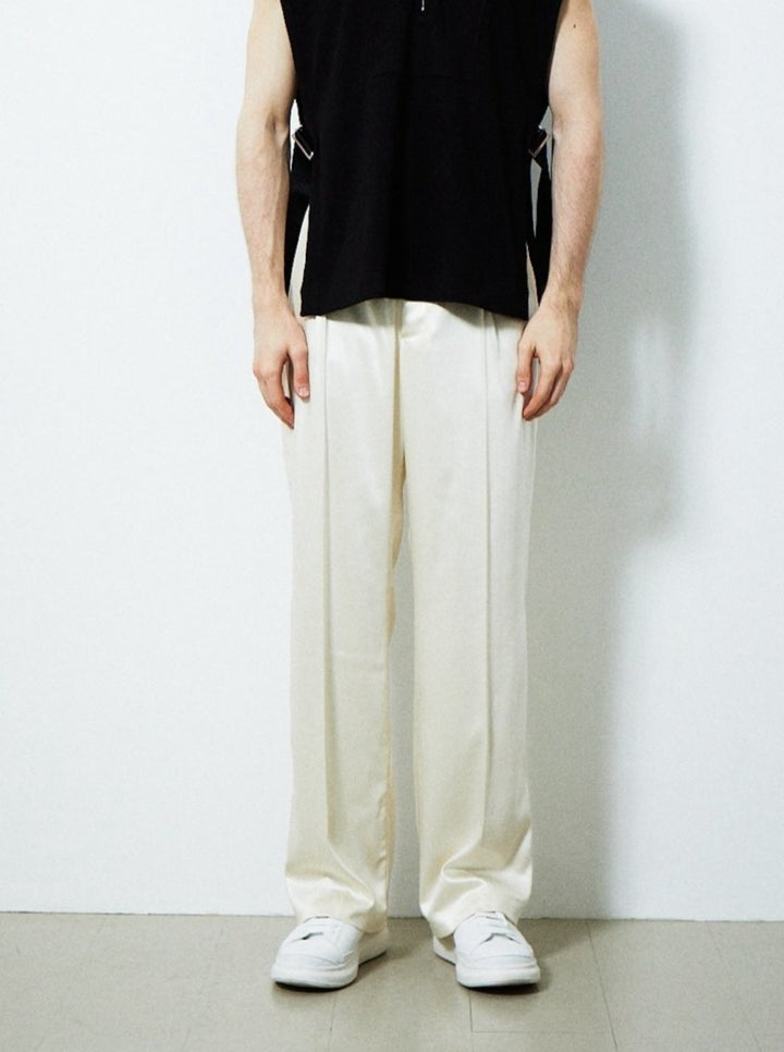 【PRE ORDER 2BUY 10%OFF】SATIN CUMMERBUND PANTS