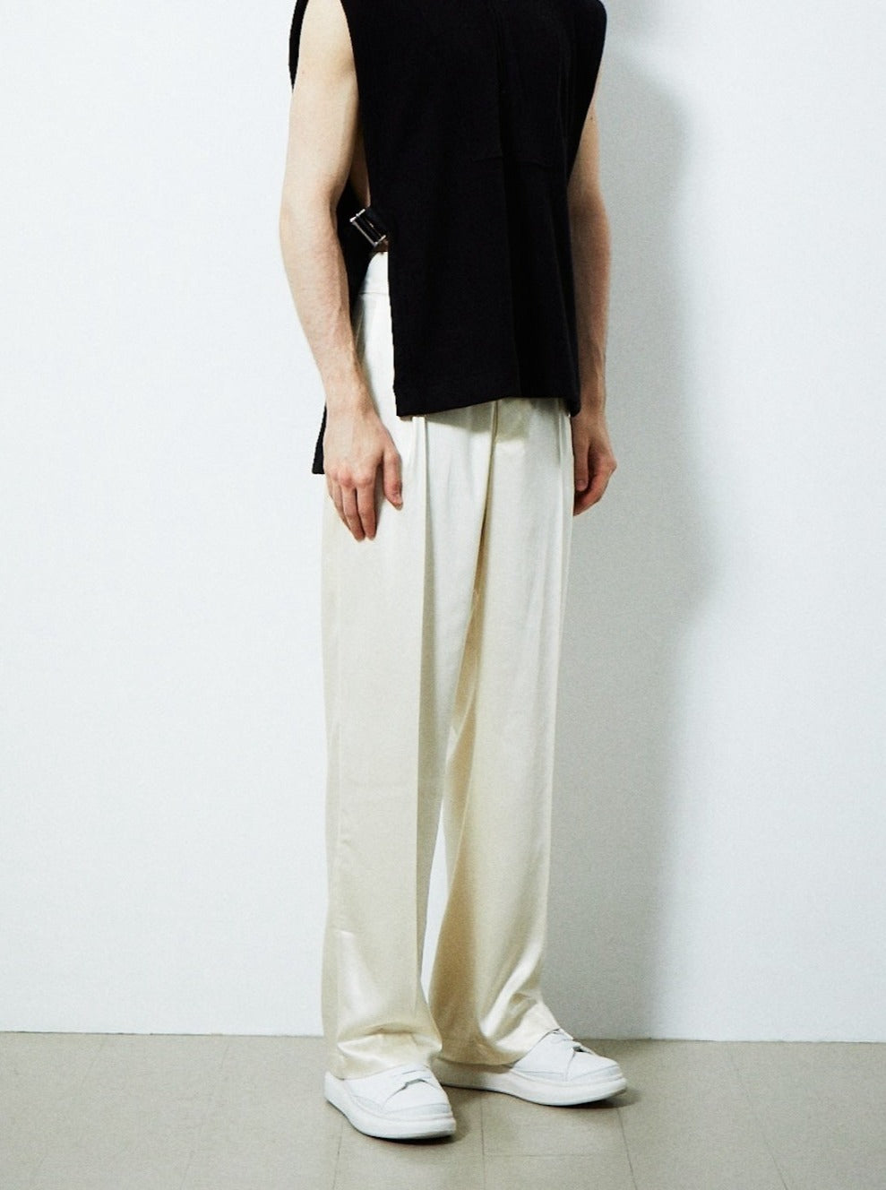 【PRE ORDER 2BUY 10%OFF】SATIN CUMMERBUND PANTS