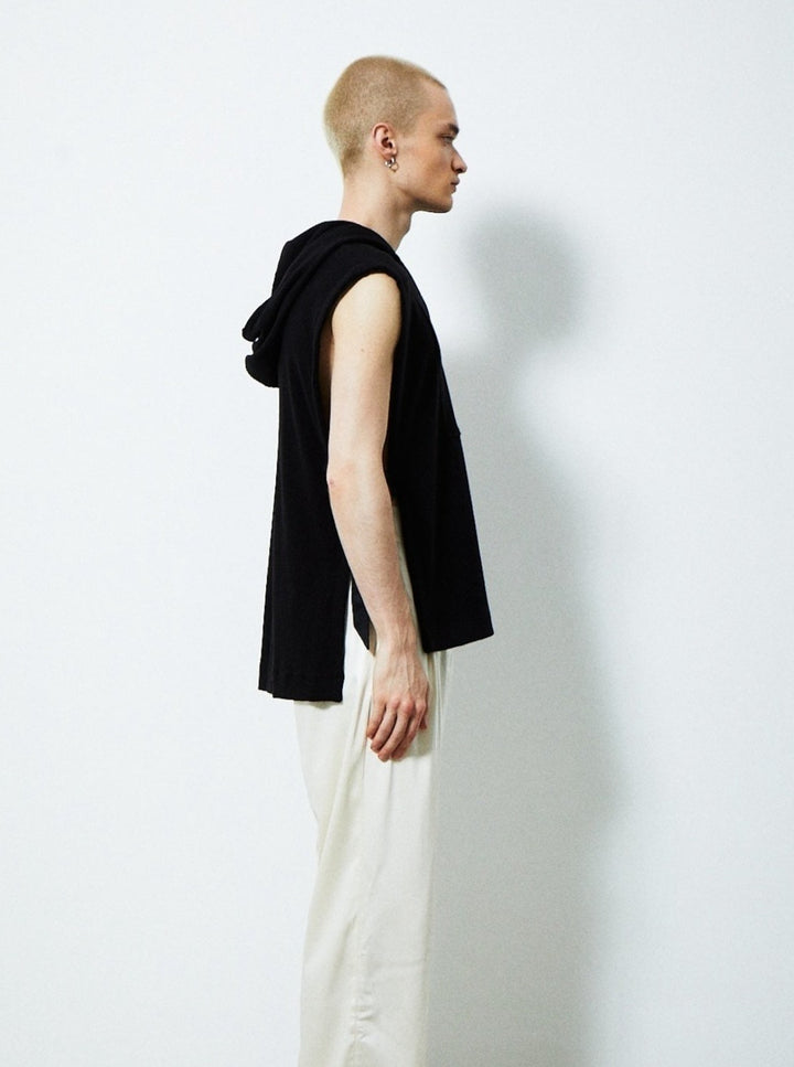 SIDE BELT KNIT VEST