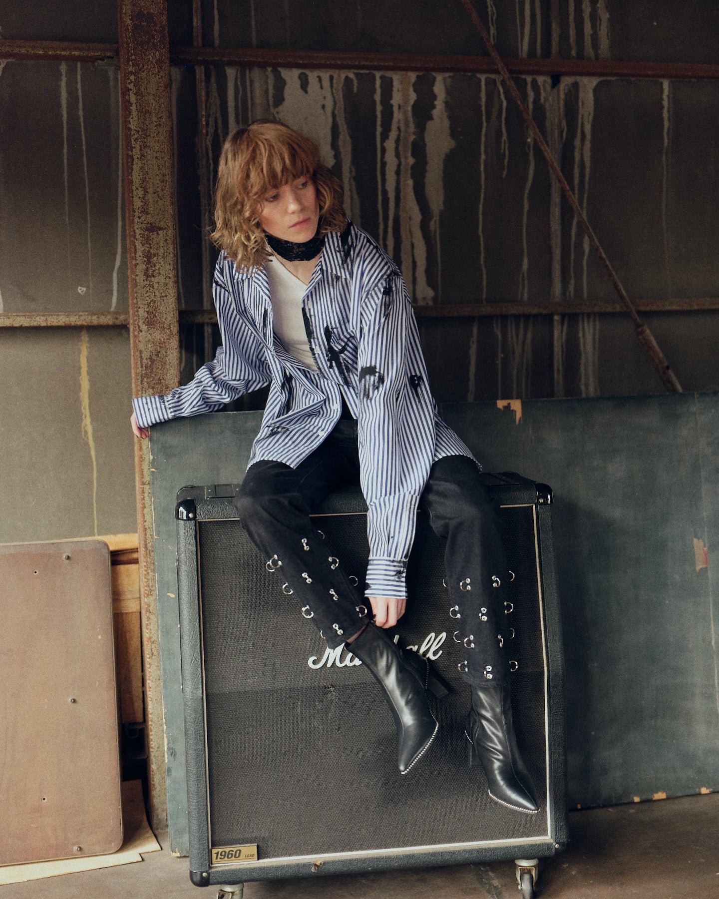 ART PAINT SHIRT【BLUE】 – ADDIXY