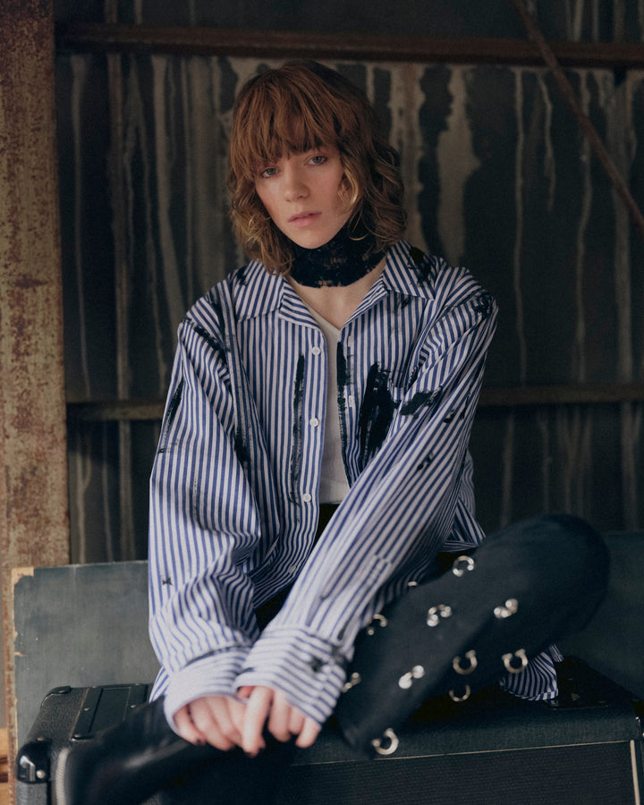 ART PAINT SHIRT【BLUE】