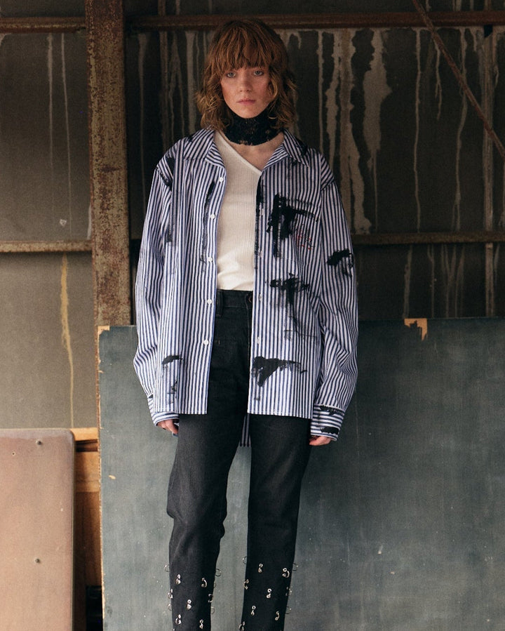 ART PAINT SHIRT【BLUE】