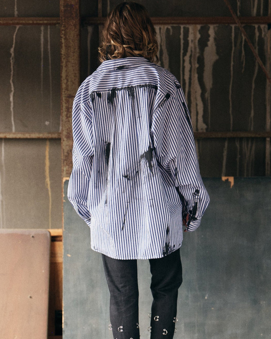 ART PAINT SHIRT【BLUE】