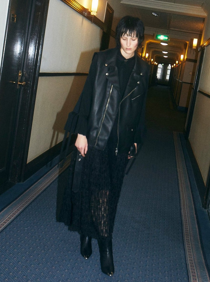 VEGAN LEATHER RIDERS VEST