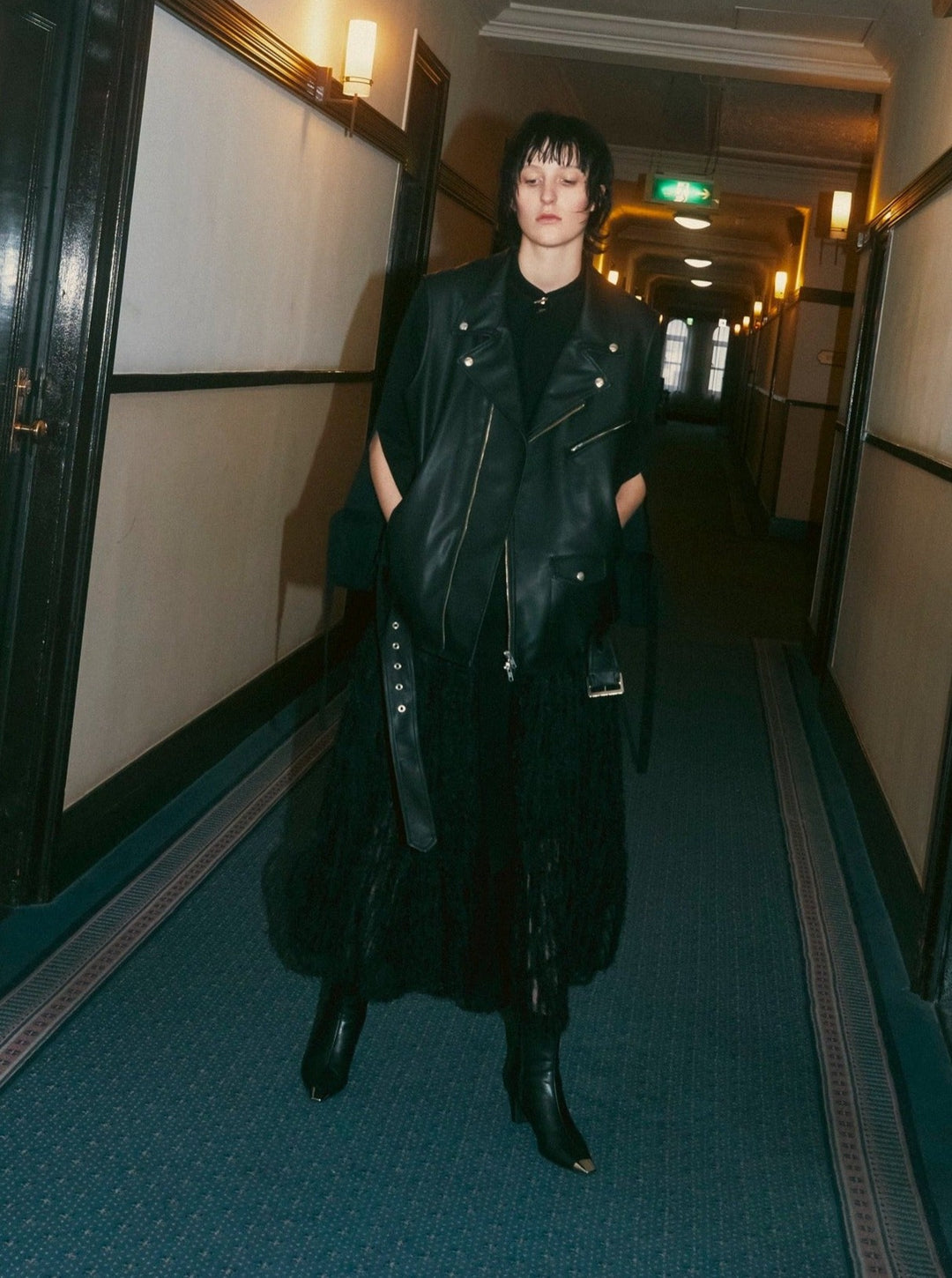 VEGAN LEATHER RIDERS VEST