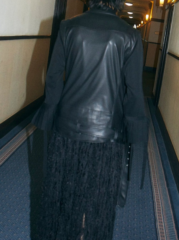 VEGAN LEATHER RIDERS VEST