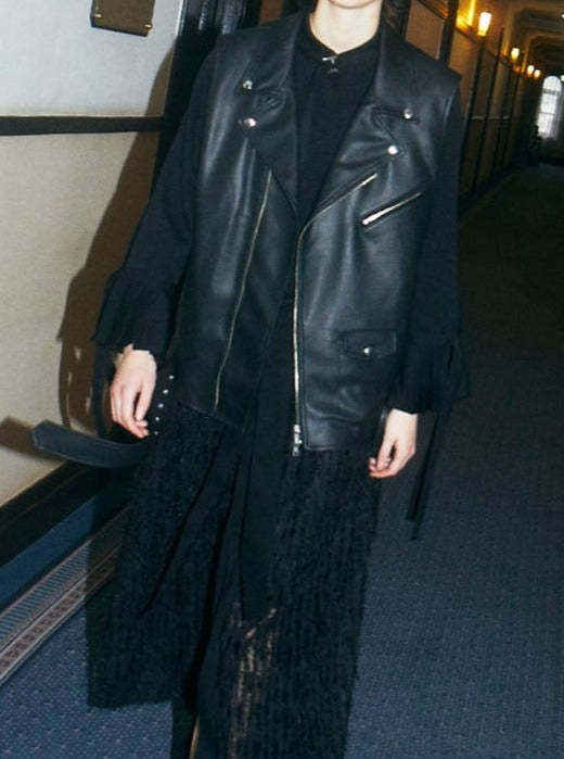 VEGAN LEATHER RIDERS VEST