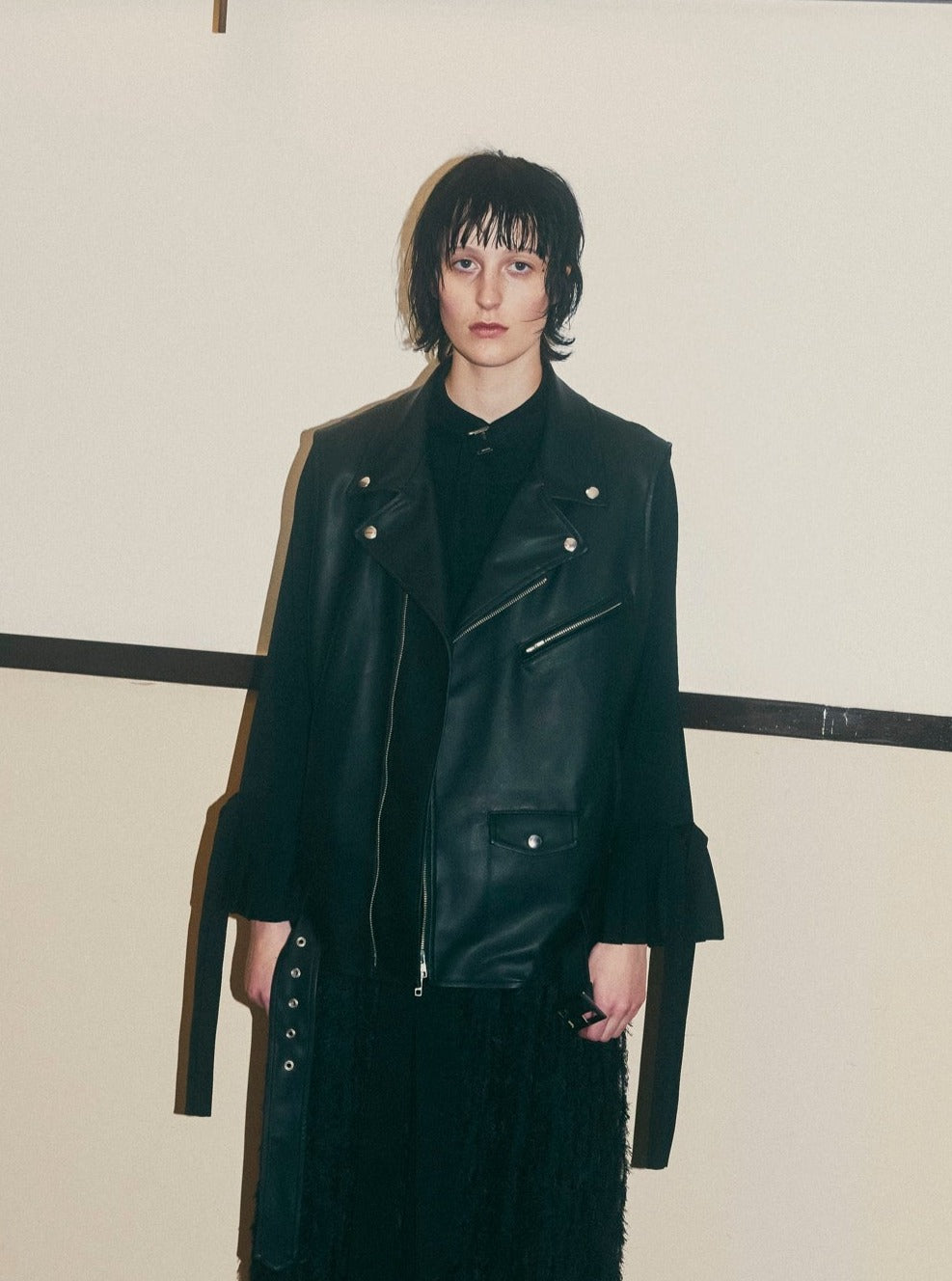 VEGAN LEATHER RIDERS VEST