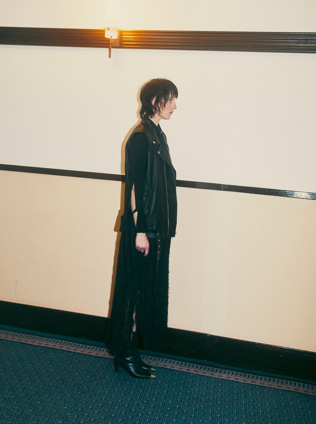 FEATHER TULLE SHIRTS DRESS