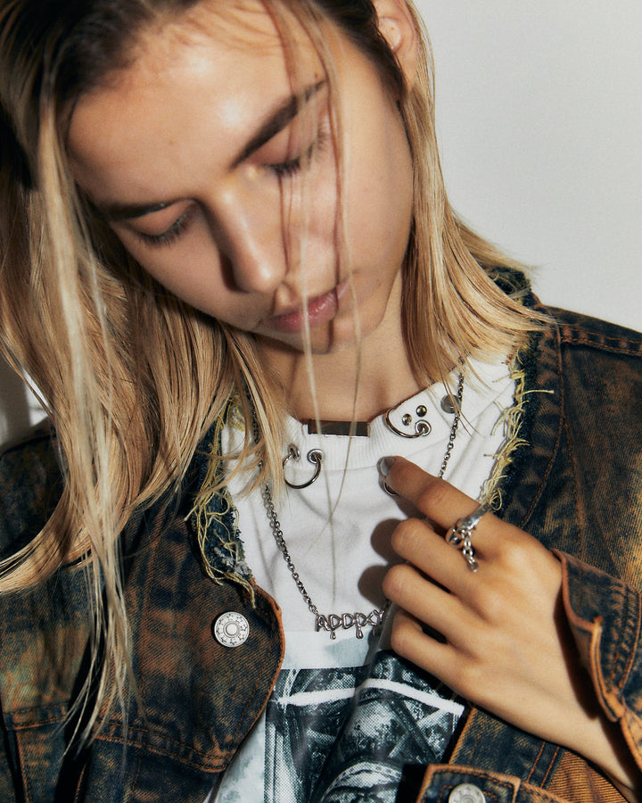 MELT LOGO CHAIN NECKLACE