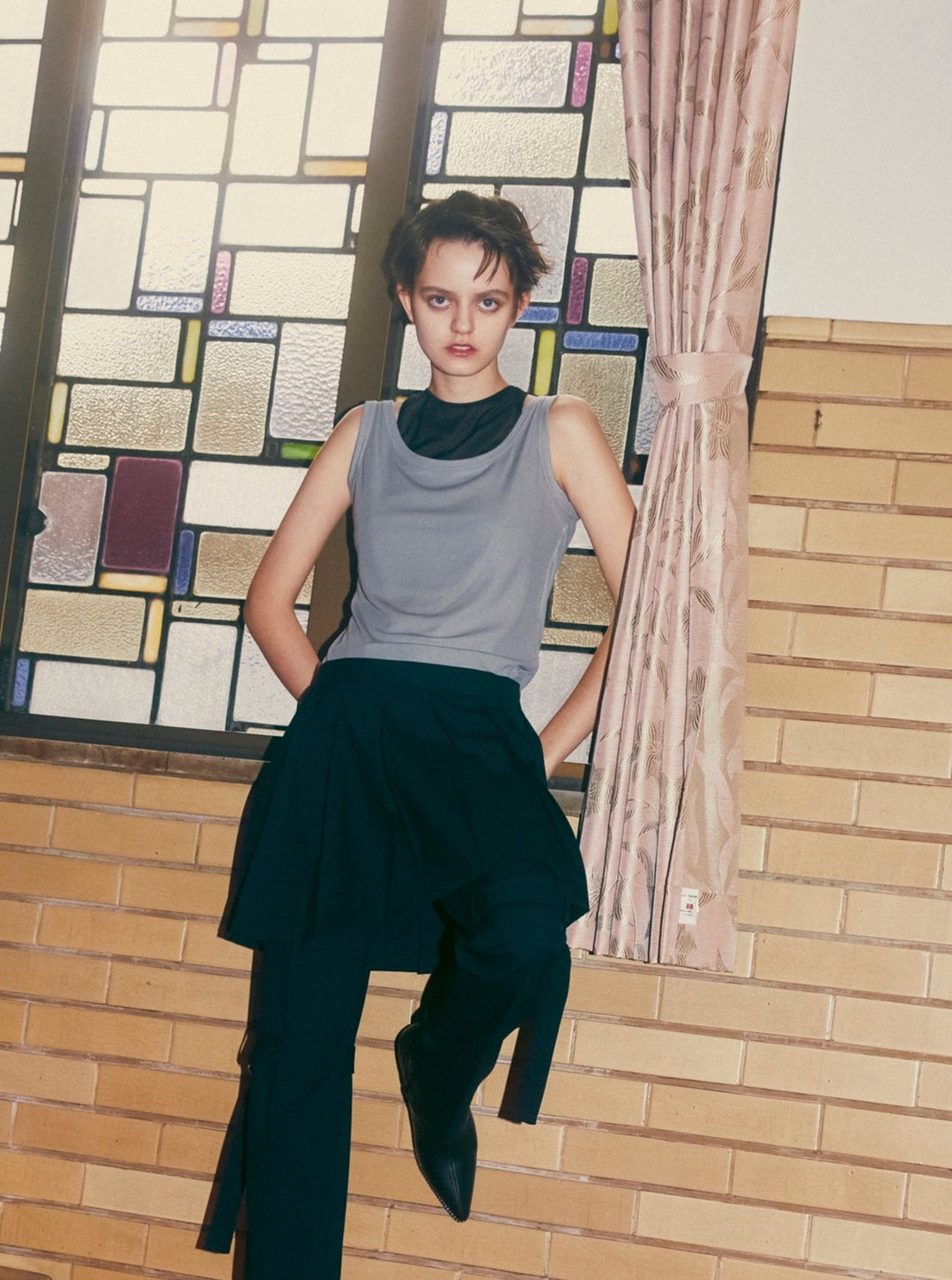 TENCEL SHEER LAYERED TANK TOP