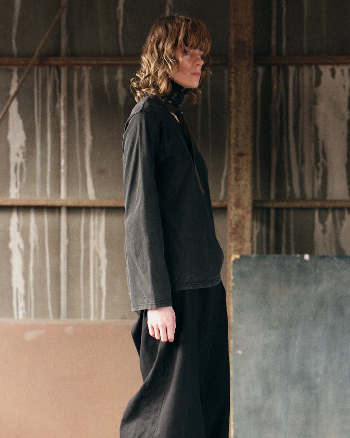 CHOKER DETAIL LONG SLEEVE【GRAY】