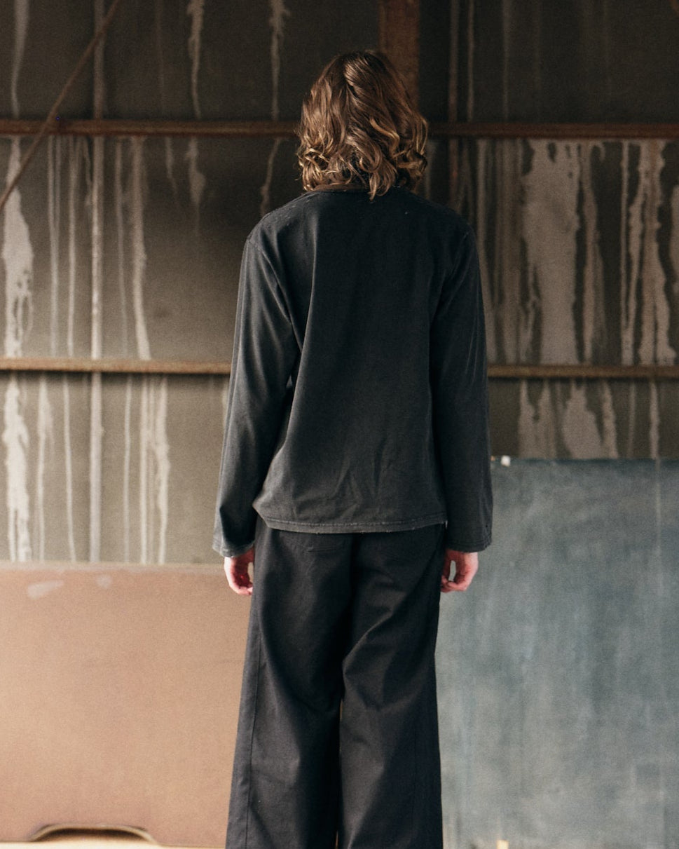 CHOKER DETAIL LONG SLEEVE【GRAY】