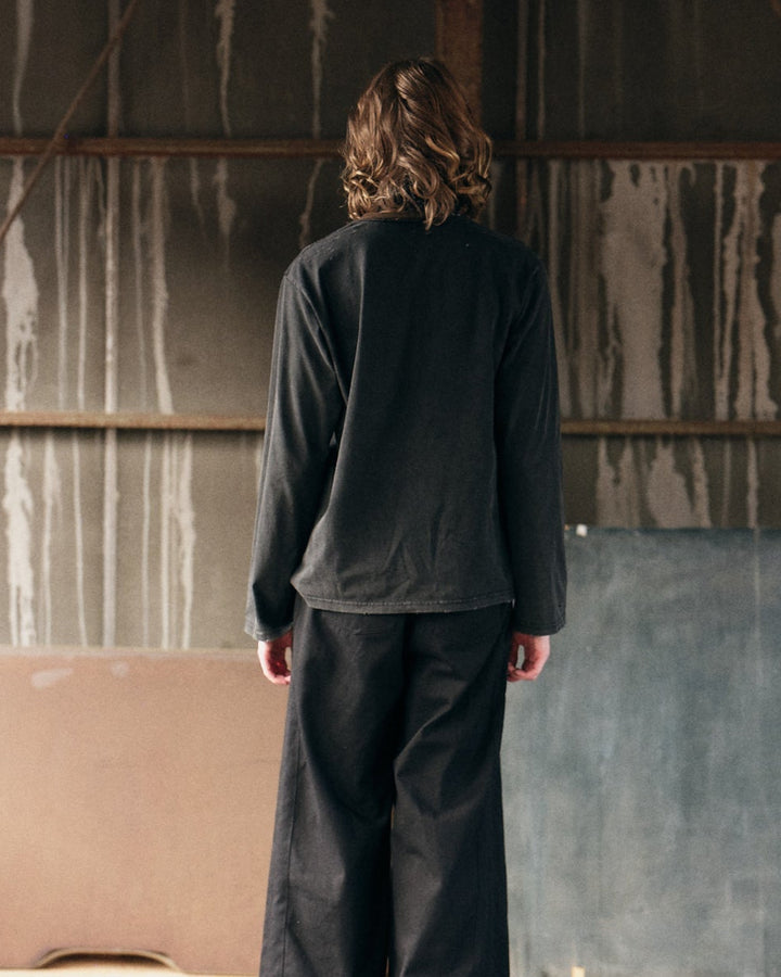 CHOKER DETAIL LONG SLEEVE【GRAY】