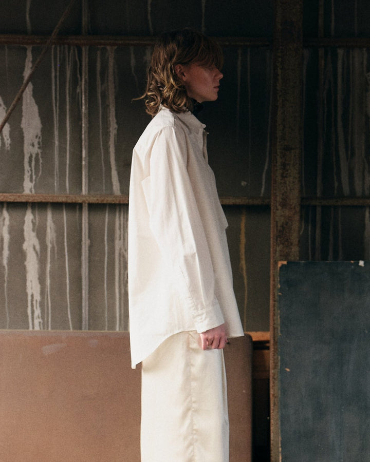 FRINGE EMBROIDERY SHIRT【BLACK】