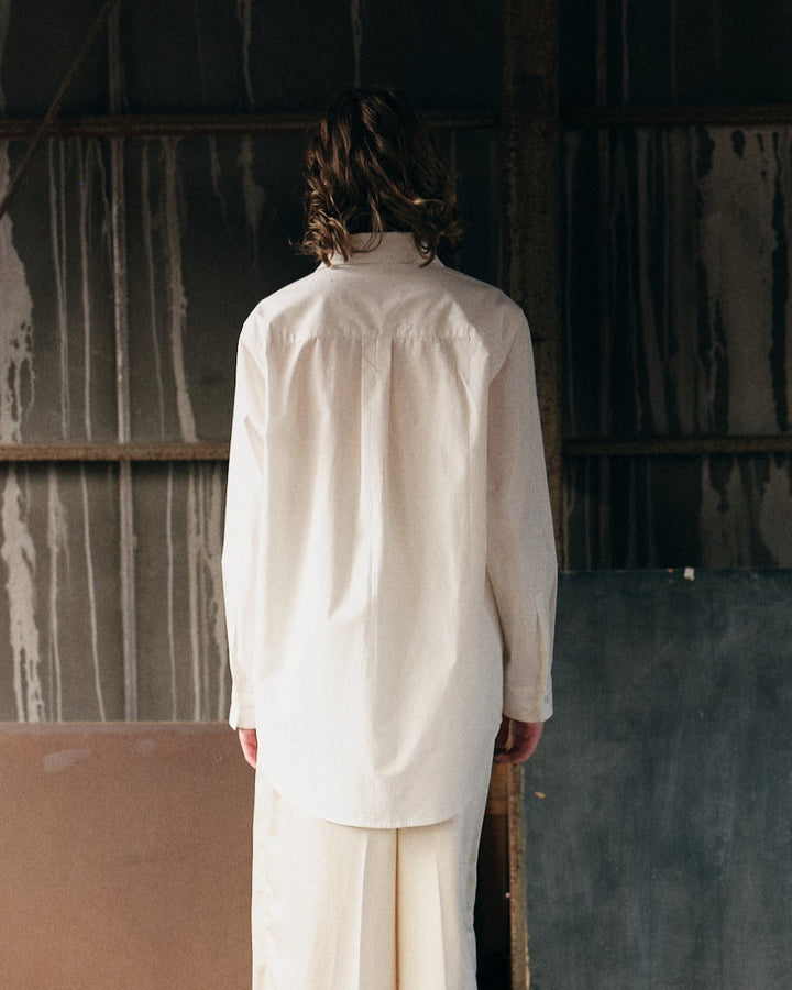 FRINGE EMBROIDERY SHIRT【BLACK】