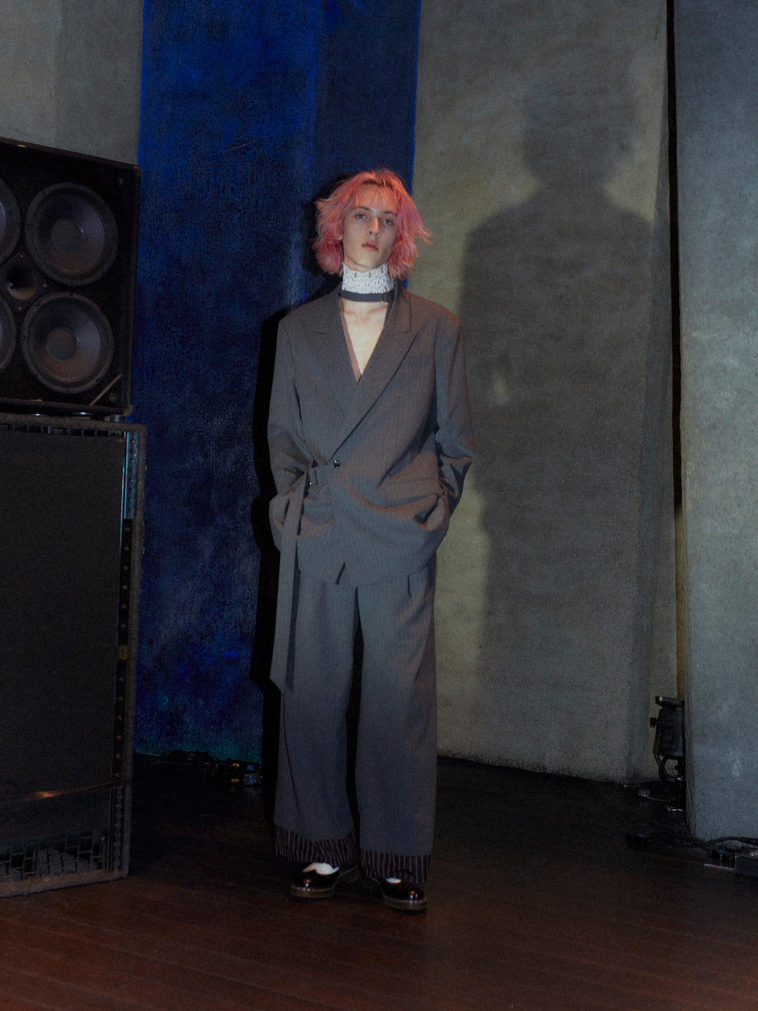 RAW CUT WIDE PANTS 【CHARCOAL】