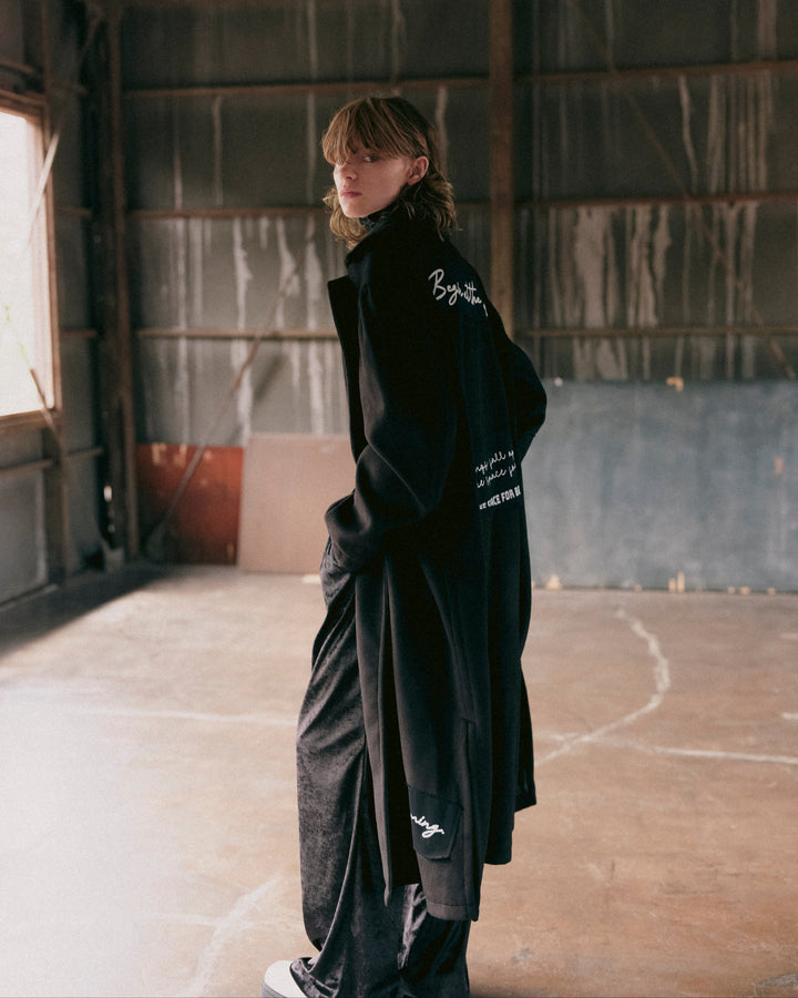 FRAGMENTED PANEL COAT【CAMEL】