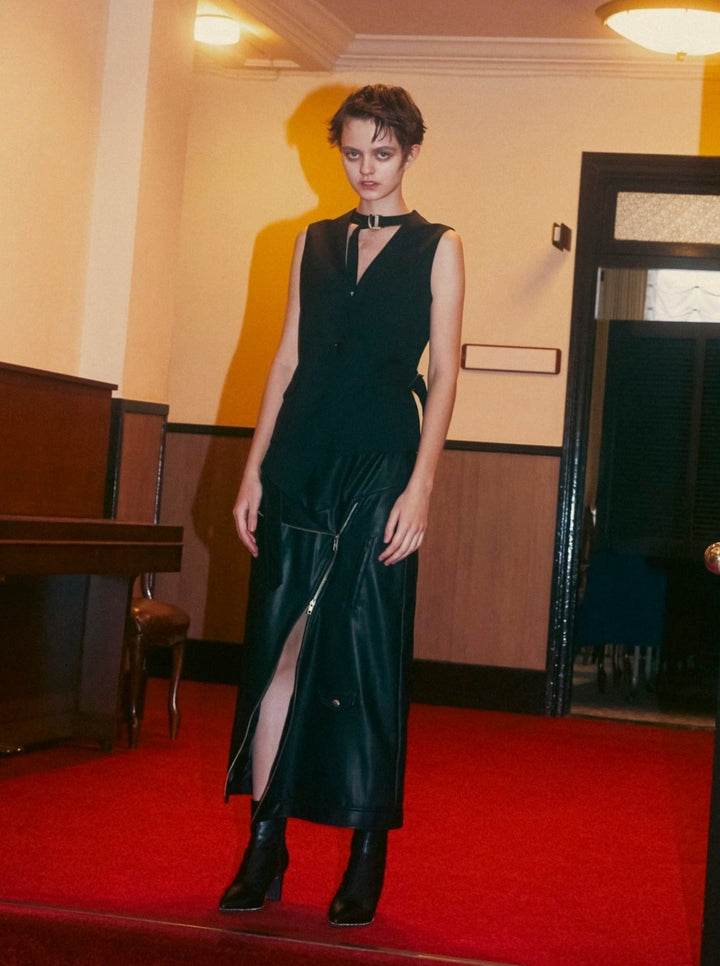 CHOKER ASYMMETRY VEST