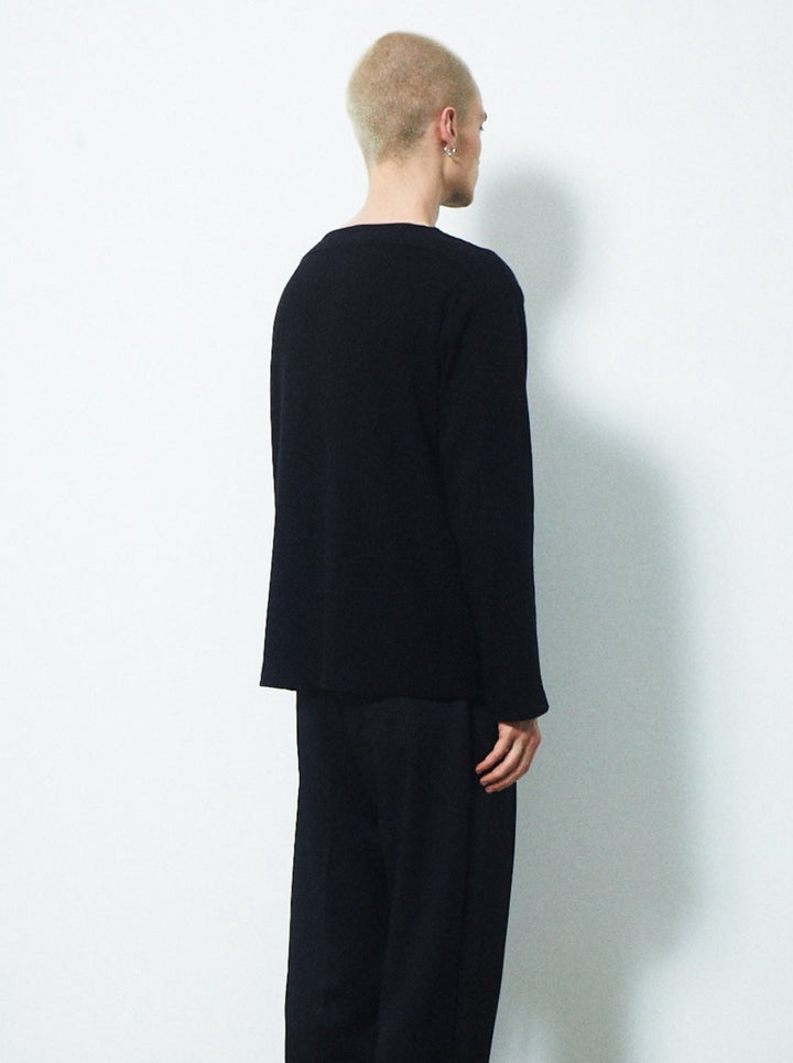 CHOKER V NECK KNIT TOPS