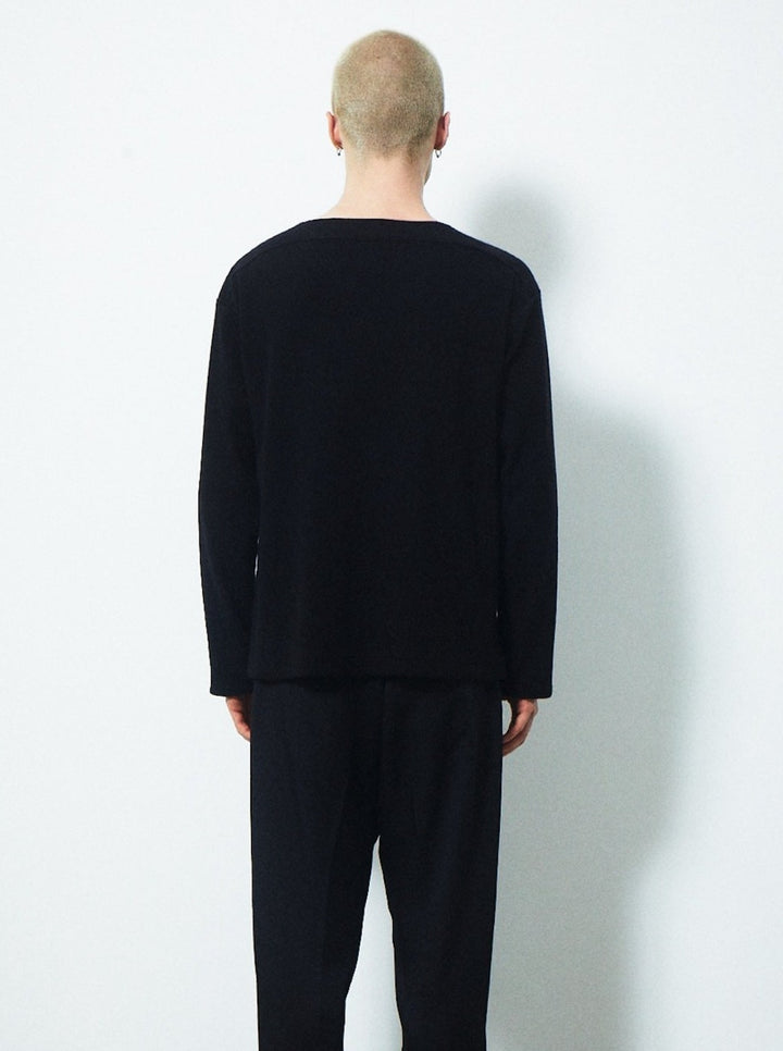 CHOKER V NECK KNIT TOPS