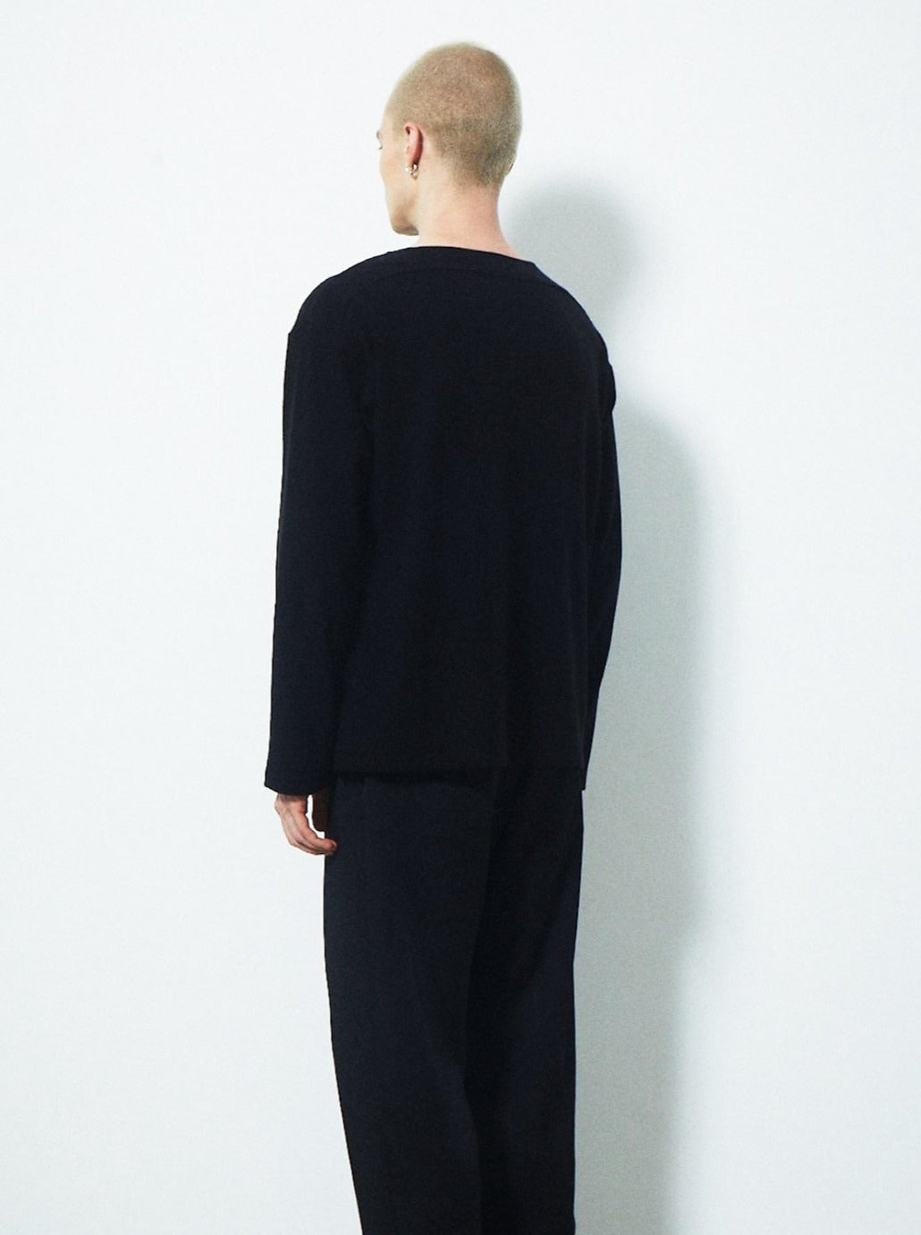 CHOKER V NECK KNIT TOPS