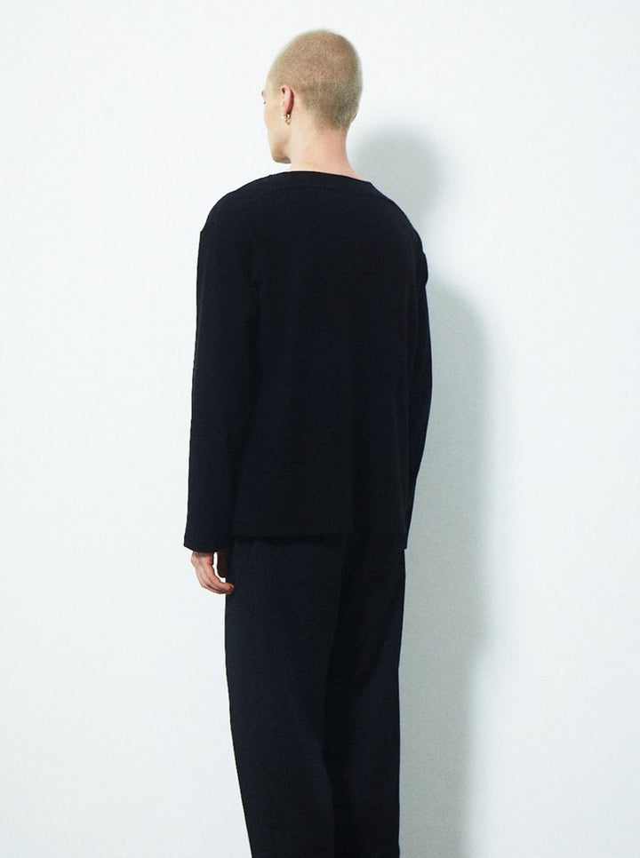 CHOKER V NECK KNIT TOPS