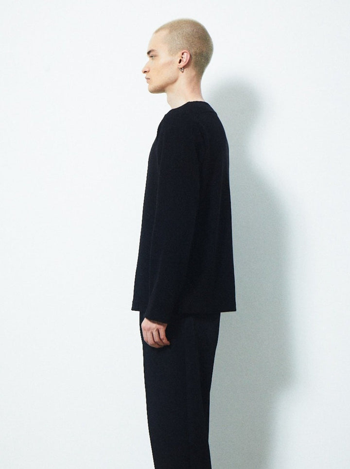 CHOKER V NECK KNIT TOPS