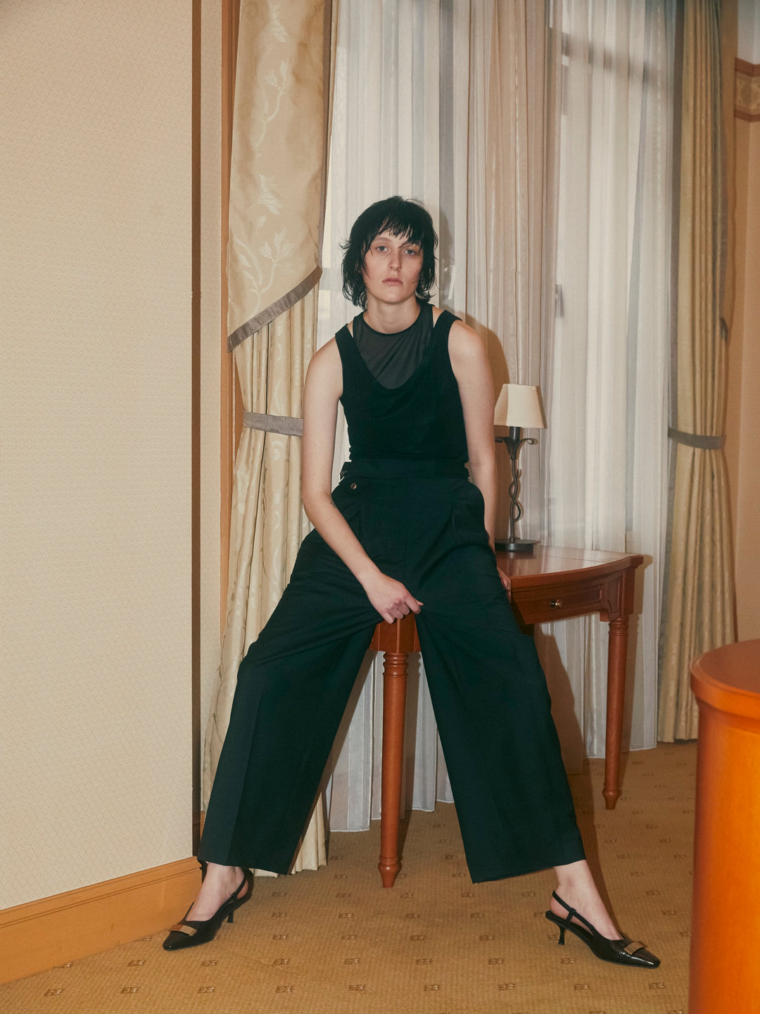 TENCEL SHEER LAYERED TANK TOP