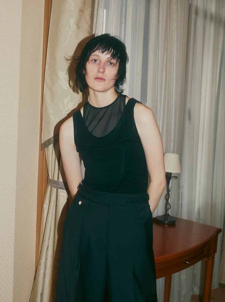 TENCEL SHEER LAYERED TANK TOP