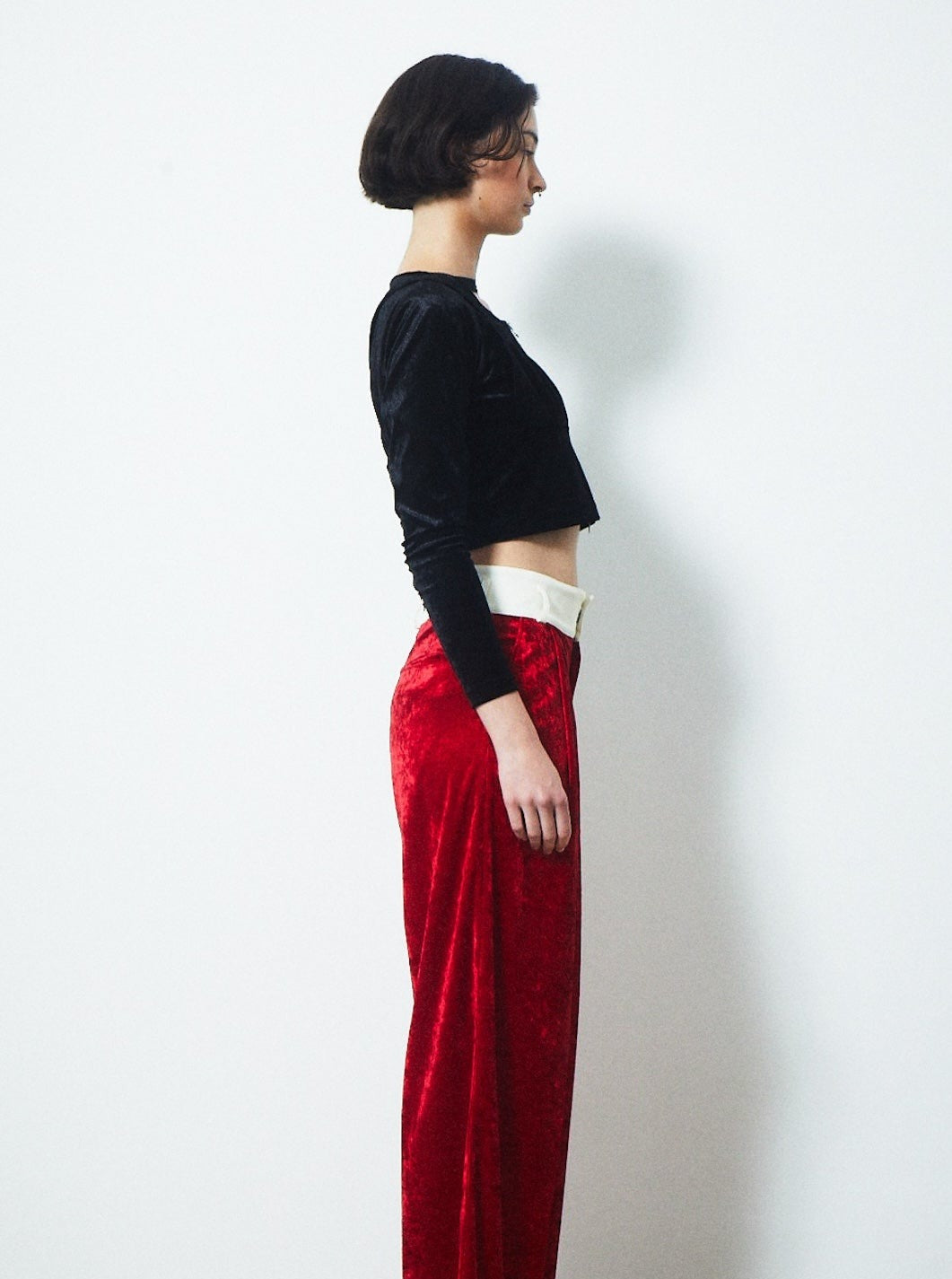 VELVET CORSET CHOKER TOPS