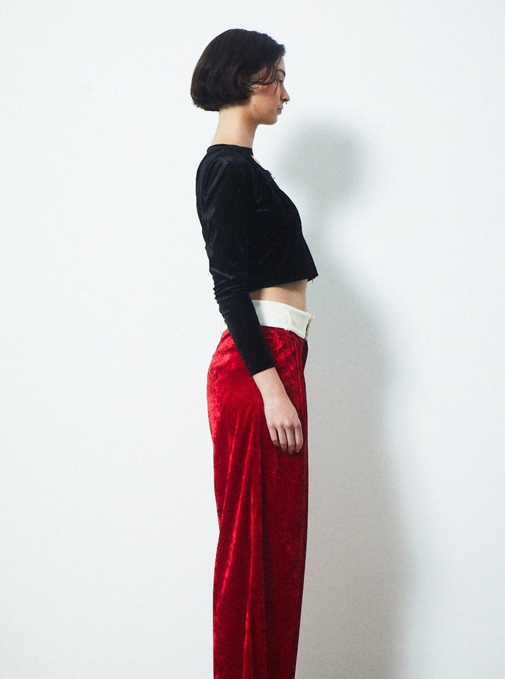 VELVET CORSET CHOKER TOPS