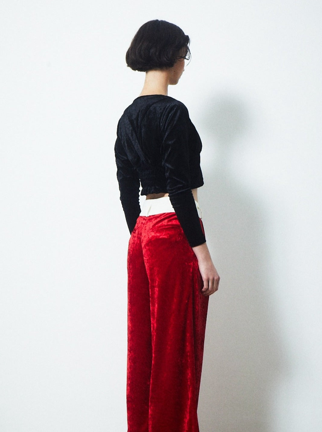 VELVET CORSET CHOKER TOPS