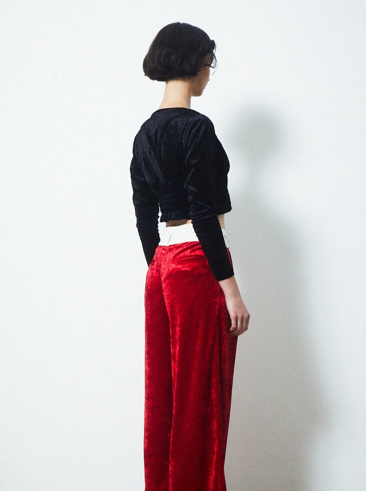 VELVET CORSET CHOKER TOPS