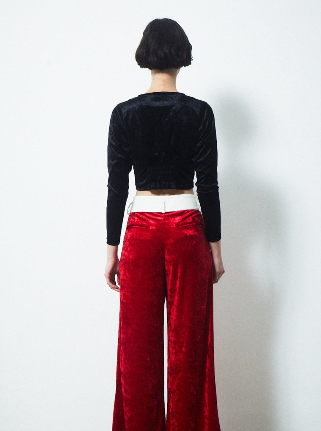 VELVET CORSET CHOKER TOPS