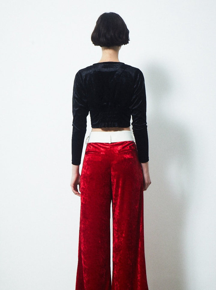 VELVET CORSET CHOKER TOPS