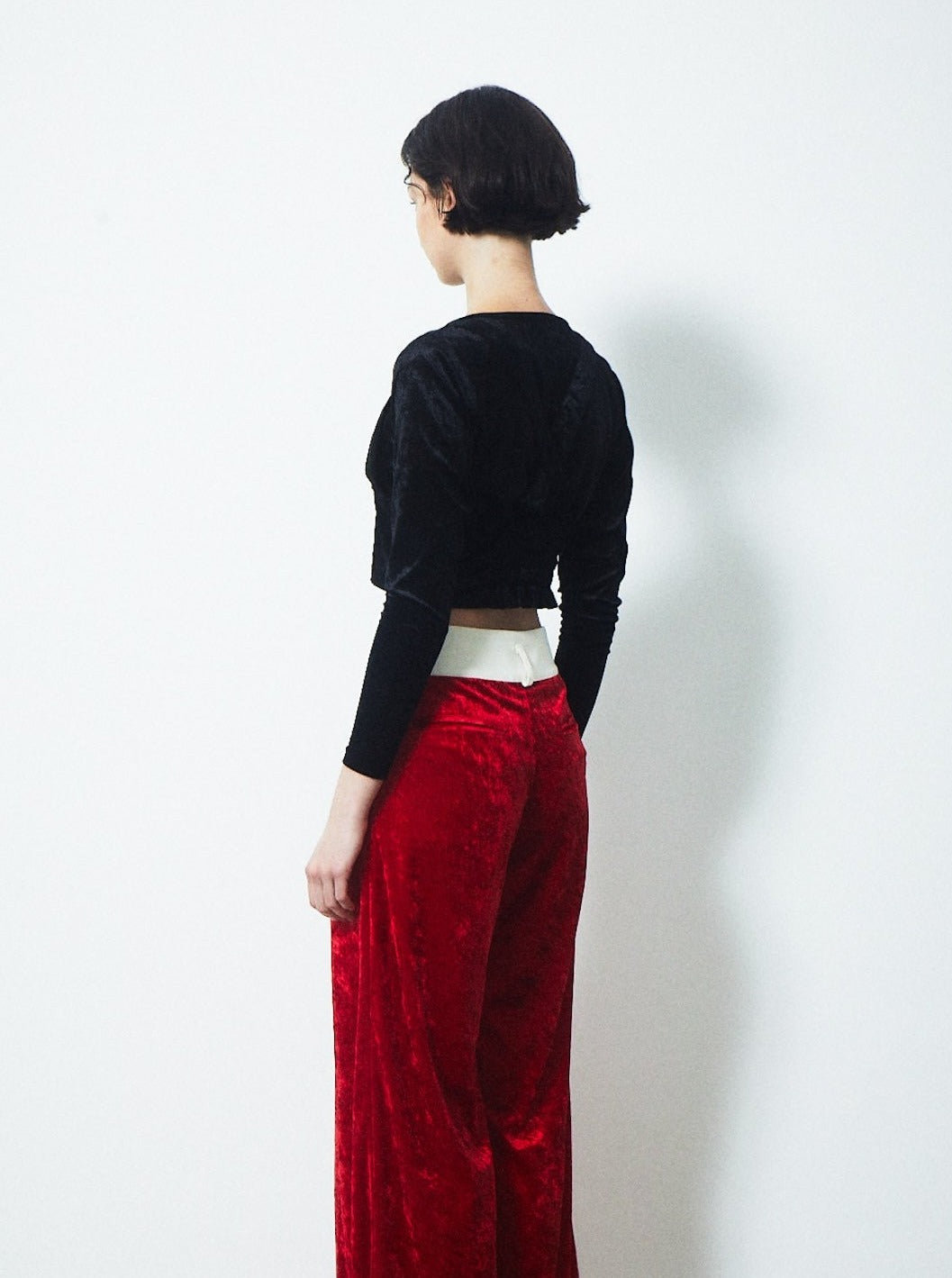 VELVET CORSET CHOKER TOPS