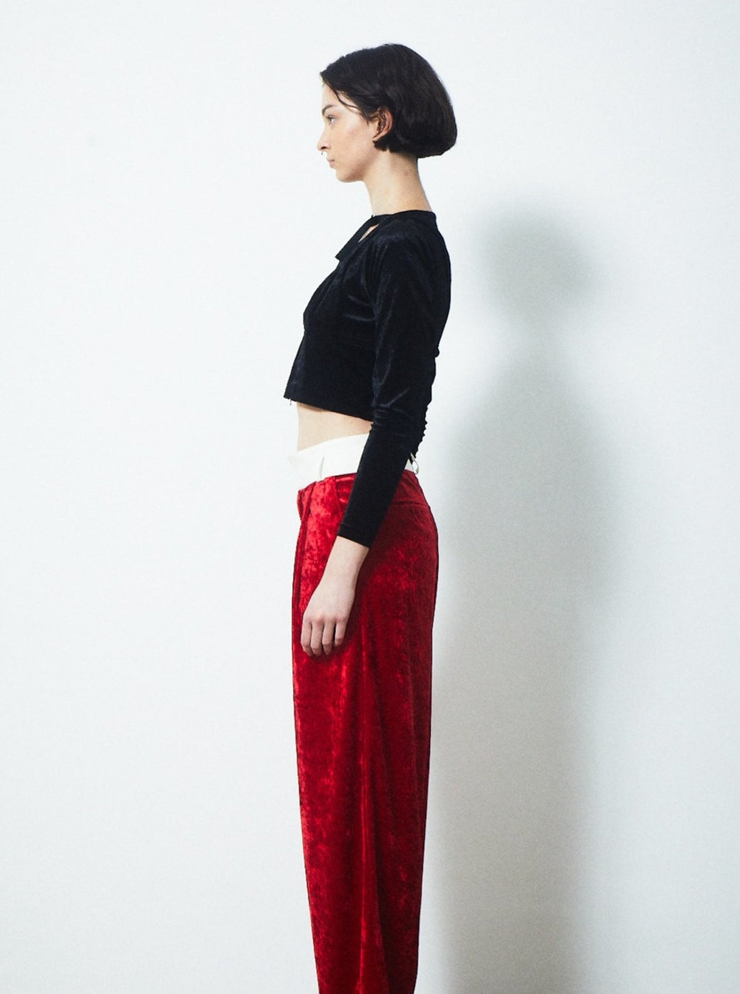 VELVET CORSET CHOKER TOPS