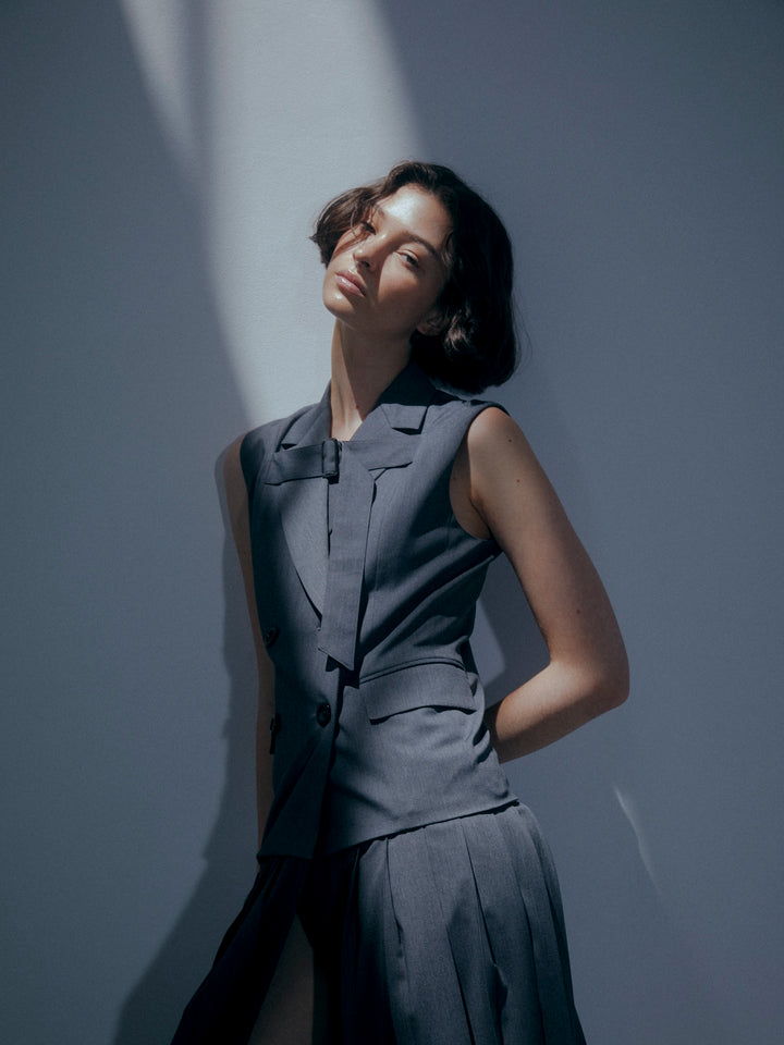 TAILORED VEST DRESS