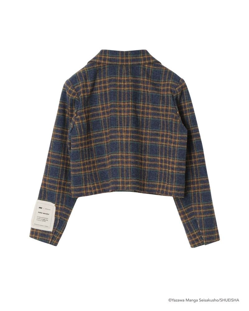 【4月以降発送】NANA × ADDIXY CHECK CROPPED JACKET（1st drop）