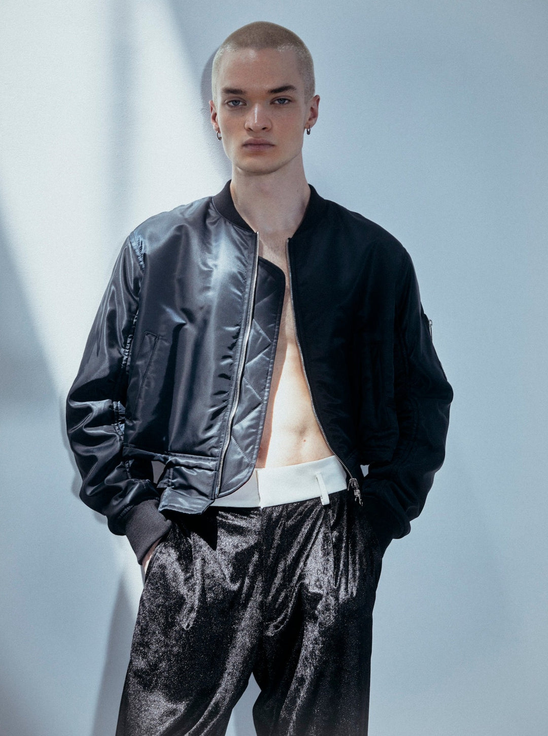 VELVET CUMMERBUND PANTS