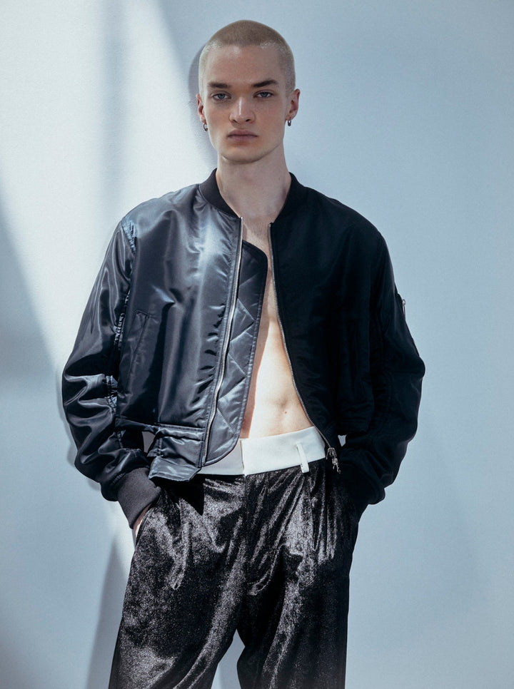 VELVET CUMMERBUND PANTS