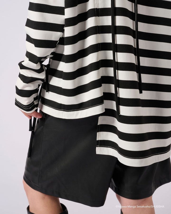 NANA × ADDIXY BORDER LACE-UP TOP [WHITE]