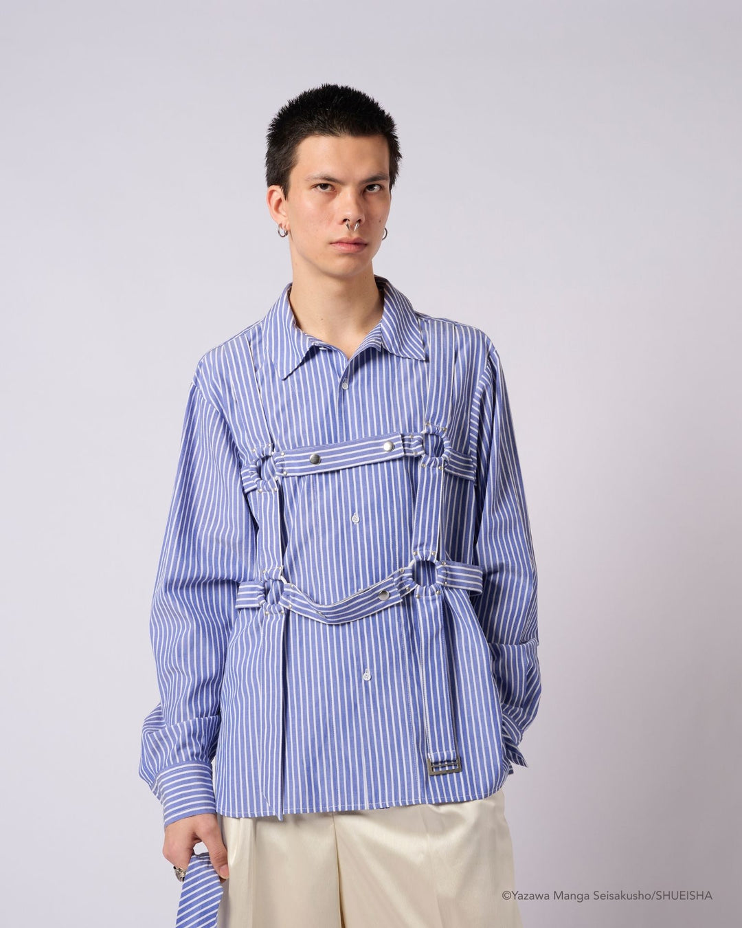 NANA × ADDIXY TIE BONDAGE SHIRT [BLUE]