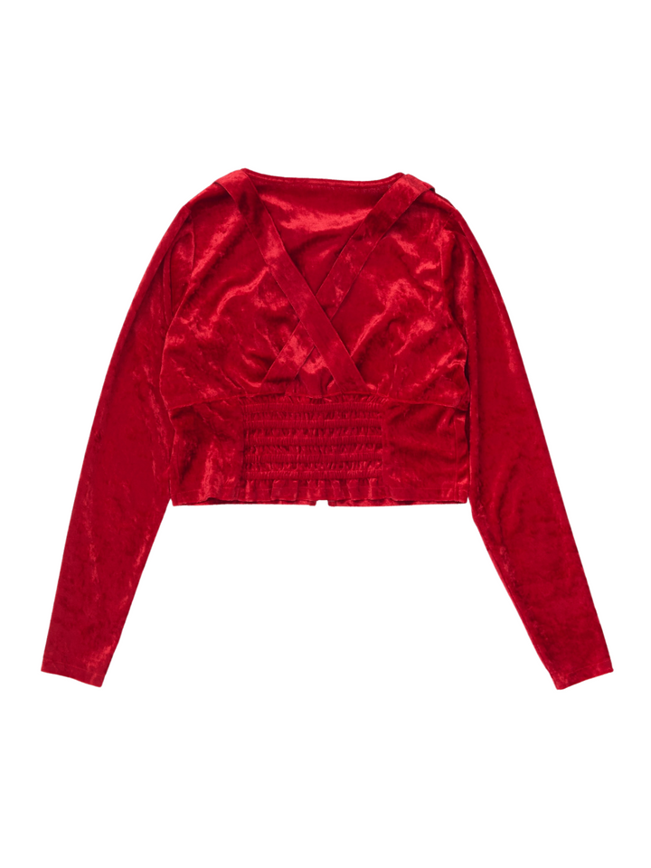 VELVET CORSET CHOKER TOPS