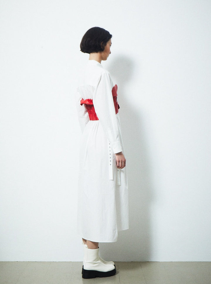 DOUBLE BELT SHIRTS ONEPIECE