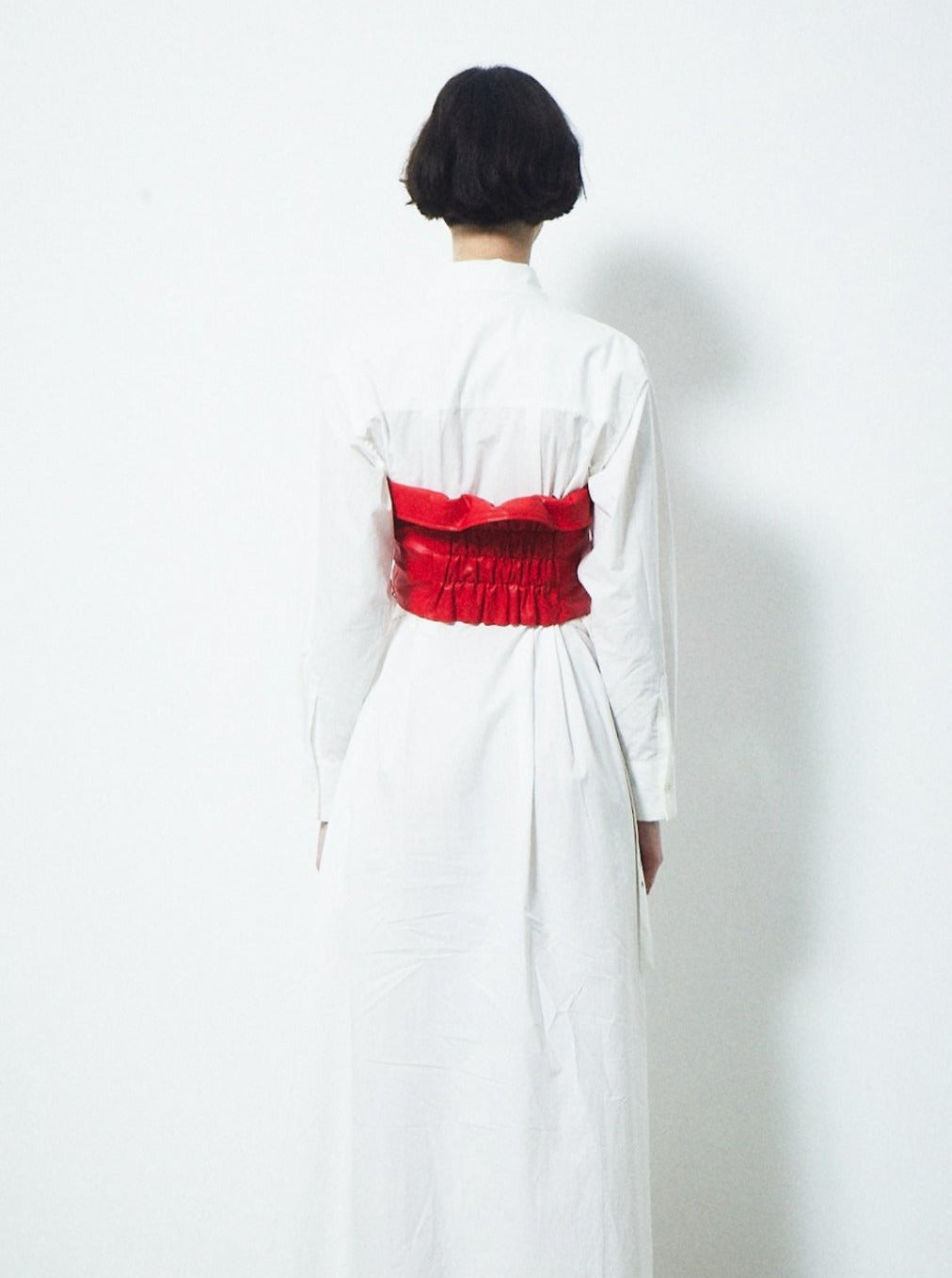 VEGAN LEATHER RIDERS DETAIL BUSTIER