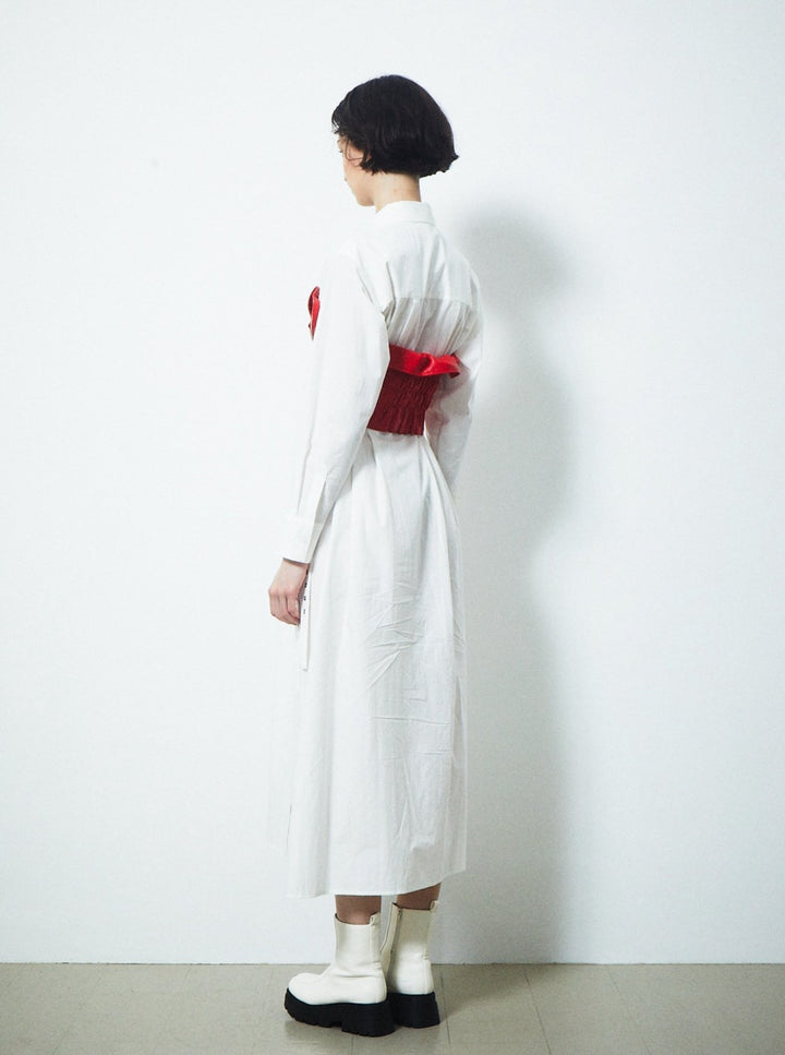 DOUBLE BELT SHIRTS ONEPIECE