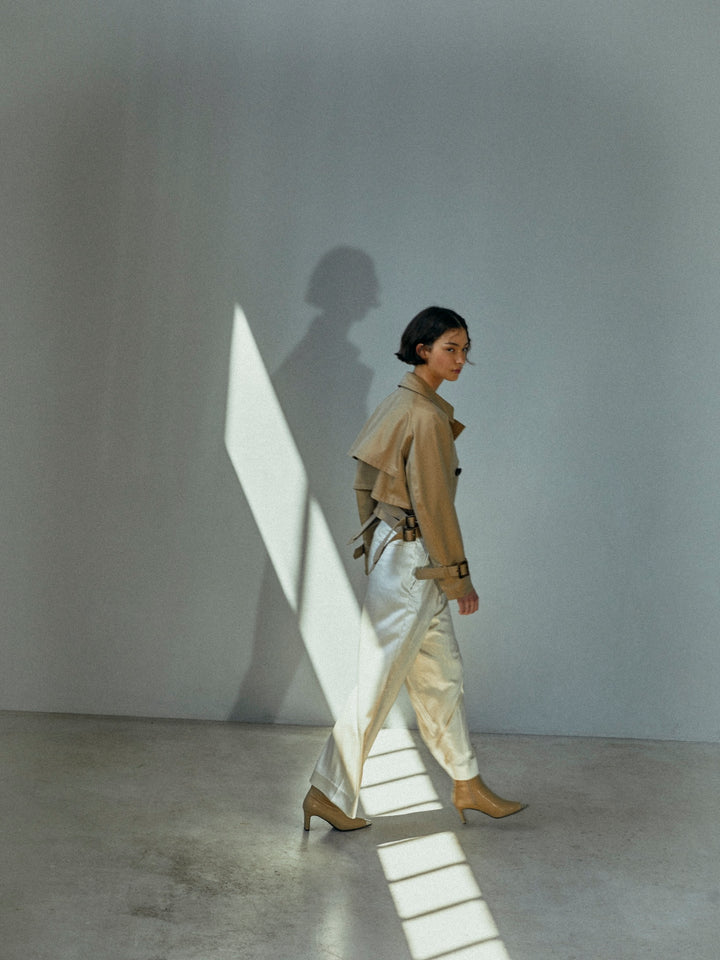 【PRE ORDER 2BUY 10%OFF】SATIN WIDE GURKHA PANTS